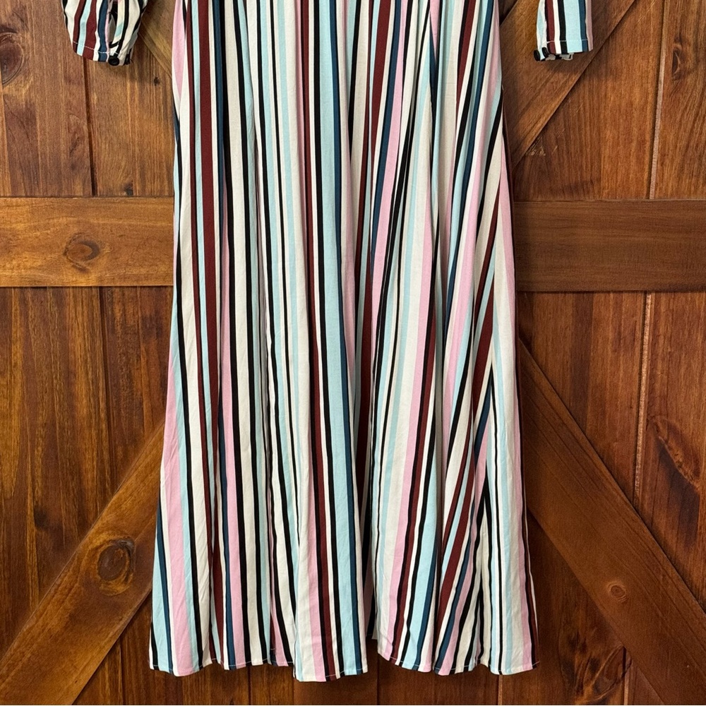 Torrid Midi Stretch Challis Button Front Shirt Dr… - image 8